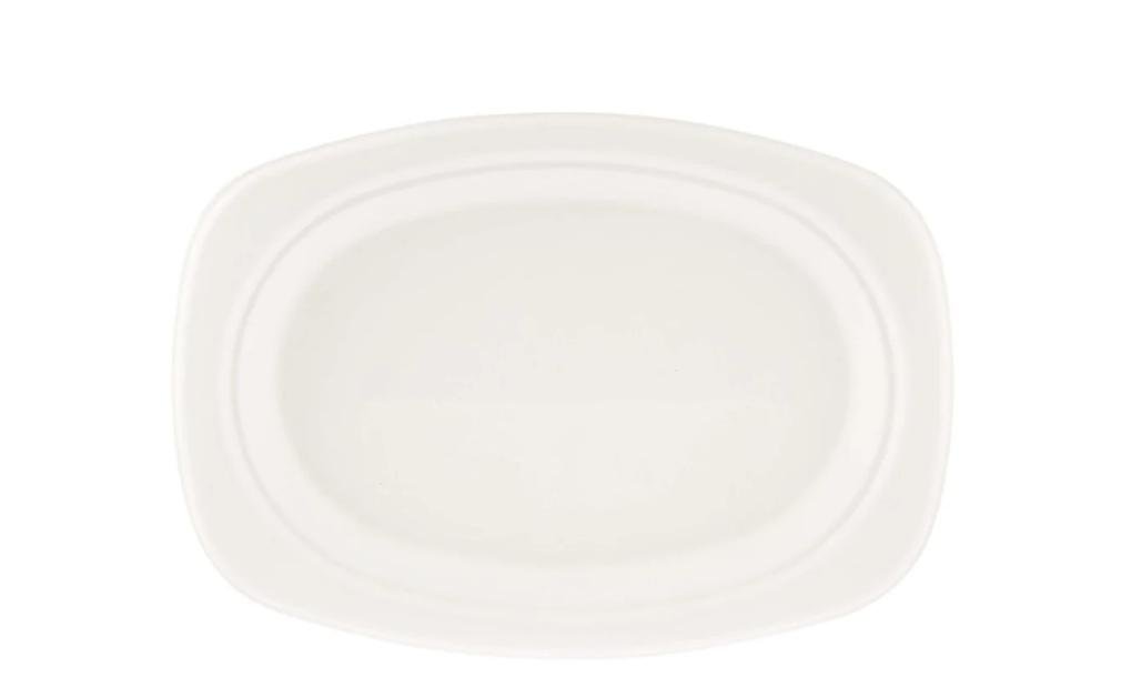 Bio Degradable Oval Plate 9*6.5 inch (500 pcs)